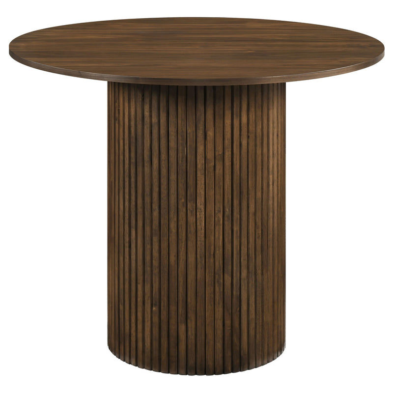 Hamlyn 5-piece Round Wood Counter Height Dining Set Grey and Walnut - 193938WAL-S5E