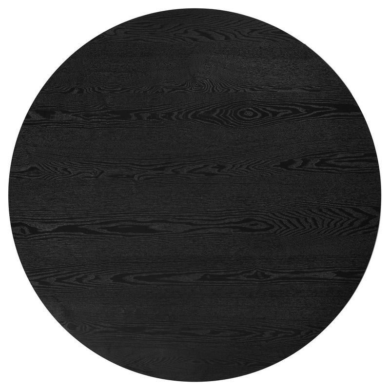 Hamlyn 5-piece Round Wood Dining Set Black - 193930BLK-S5F