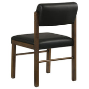 Hamlyn 5-piece Round Wood Dining Set Black and Walnut - 193930WAL-S5C