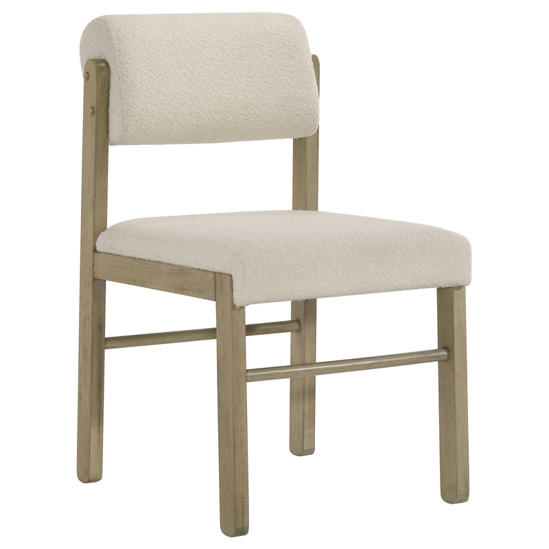 Hamlyn 5-piece Round Wood Dining Set Cream and Natural Oak - 193930NAT-S5B