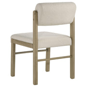 Hamlyn 5-piece Round Wood Dining Set Cream and Natural Oak - 193930NAT-S5B
