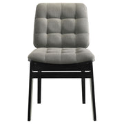 Hamlyn 5-piece Round Wood Dining Set Grey and Black - 193930BLK-S5E