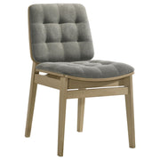 Hamlyn 5-piece Round Wood Dining Set Grey and Natural Oak - 193930NAT-S5E