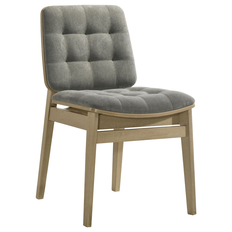 Hamlyn 5-piece Round Wood Dining Set Grey and Natural Oak - 193930NAT-S5E