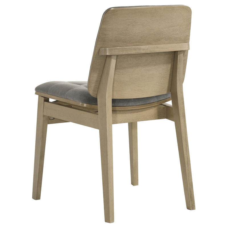 Hamlyn 5-piece Round Wood Dining Set Grey and Natural Oak - 193930NAT-S5E