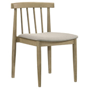 Hamlyn 5-piece Round Wood Dining Set Wheat and Natural Oak - 193930NAT-S5A