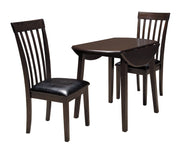 Hammis Dark Brown 3 - Piece Drop Leaf Dining Set - DMV FurnitureDining Room Set