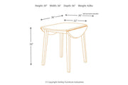 Hammis Dark Brown Dining Drop Leaf Table - DMV FurnitureDining Table