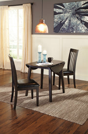 Hammis Dark Brown Round Drop Leaf Dining Set - DMV FurnitureDining Room Set