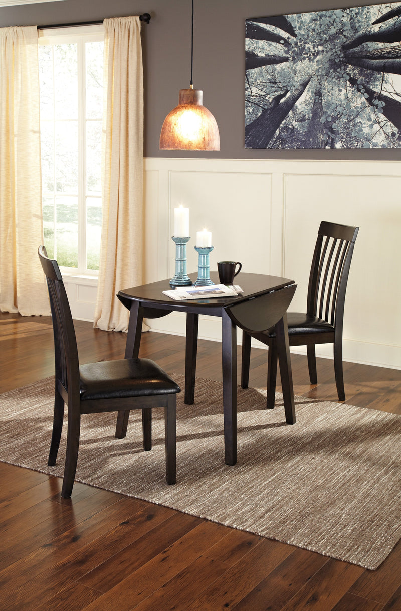 Hammis Dark Brown Round Drop Leaf Dining Set - DMV FurnitureDining Room Set