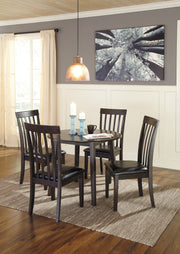 Hammis Dark Brown Round Drop Leaf Dining Set - DMV FurnitureDining Room Set