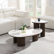 Hanale End Table w/Natural Marble - LV04576
