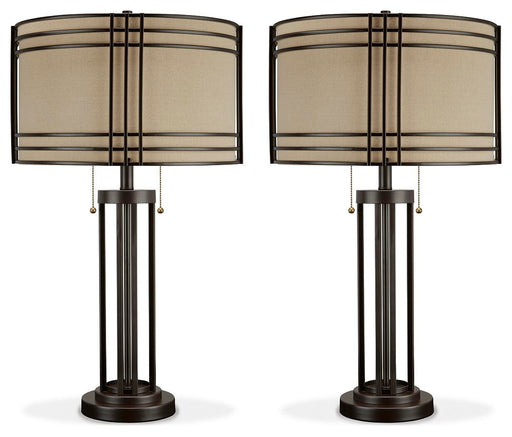 Hanswell Dark Brown Table Lamp (Set of 2) - L208294X2