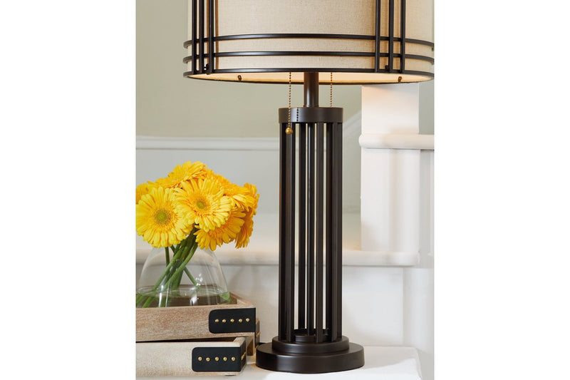 Hanswell Dark Brown Table Lamp - DMV FurnitureTable Lamp