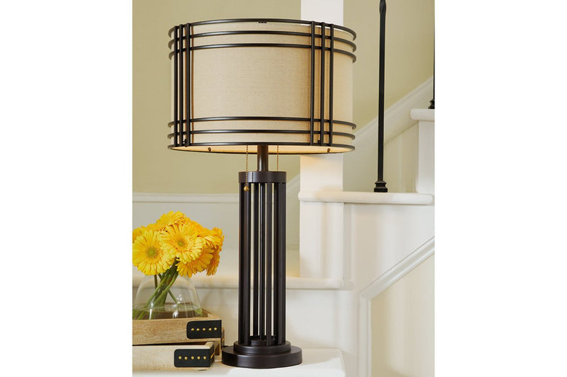 Hanswell Dark Brown Table Lamp - DMV FurnitureTable Lamp