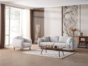 Happy Chair Grey in Grey - 101-HAP-PUFGRAY-B