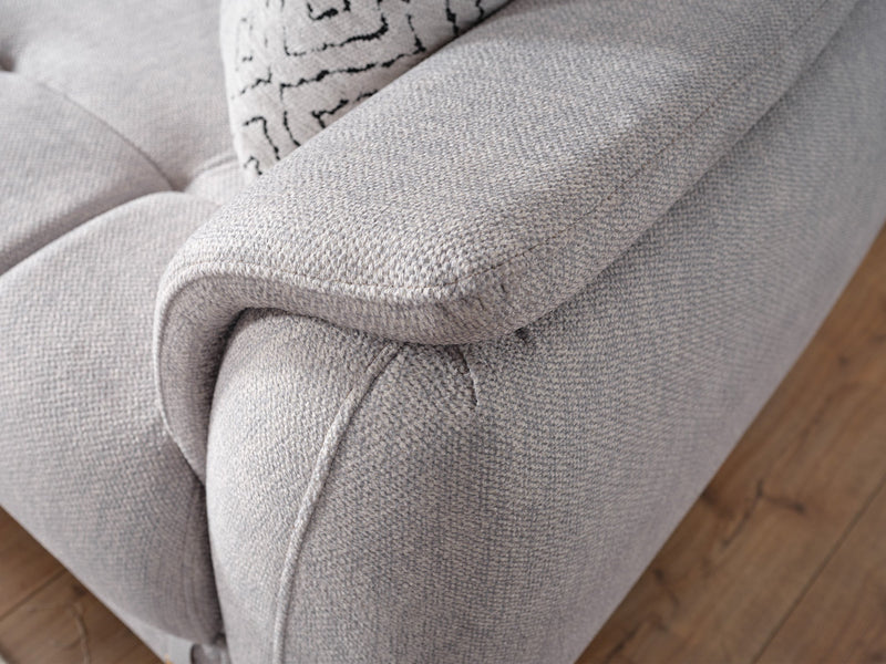 Happy Stationary Sofa Grey in Grey - 101-HAP-PUFGRAY-3