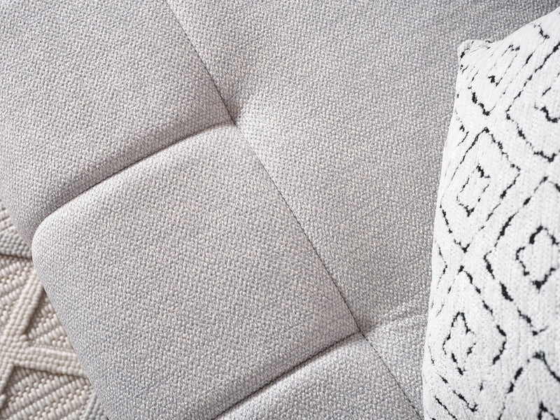 Happy Stationary Sofa Grey in Grey - 101-HAP-PUFGRAY-3