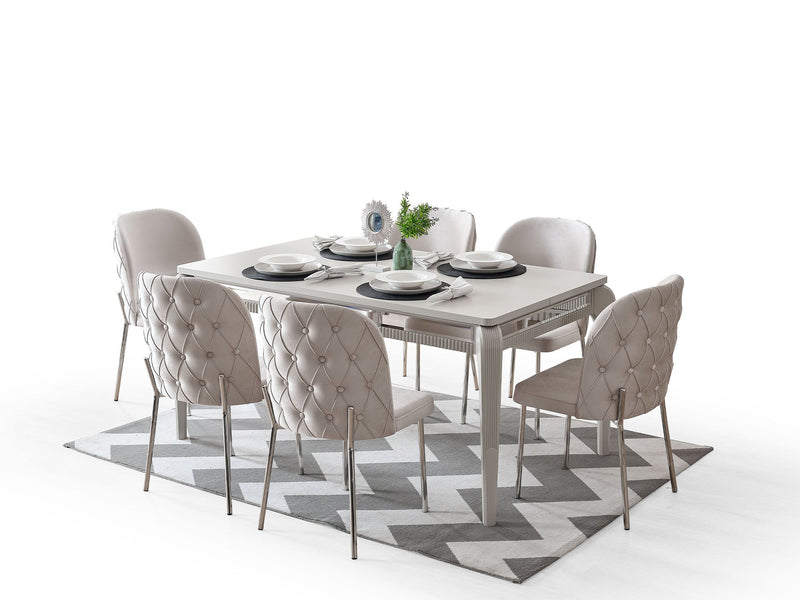 Hare Dining Chair (6 PCS) in White - 200-ALT-HAR-WHT-DC-6