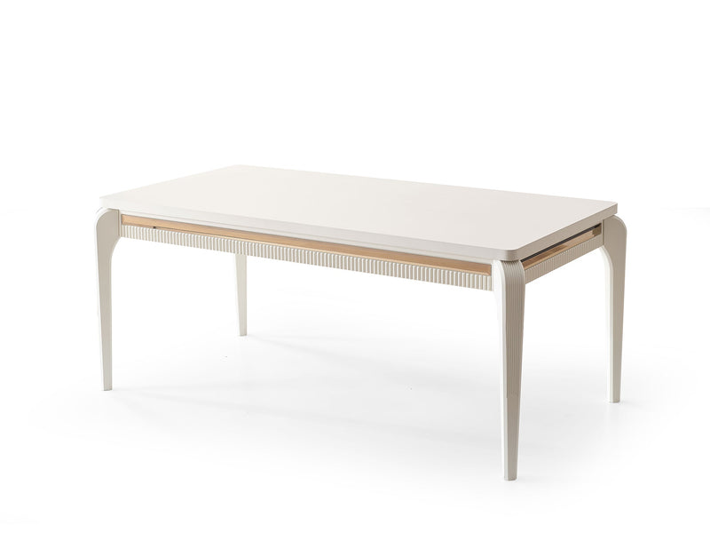Hare Diningroom (Consol With Mirror & Dining Table & 6 Dining Chair) in Light Grey - 200-ALT-HAR-LGRY-DT-6-SET