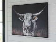 Harlandale Black/White/Brown Wall Art - A8000467