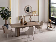 Harmony Diningroom (Consol With Mirror & Dining Table & 6 Dining Chair) - 200-GAB-HAR-DT-6-SET