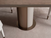 Harmony Diningroom (Consol With Mirror & Dining Table & 6 Dining Chair) - 200-GAB-HAR-DT-6-SET