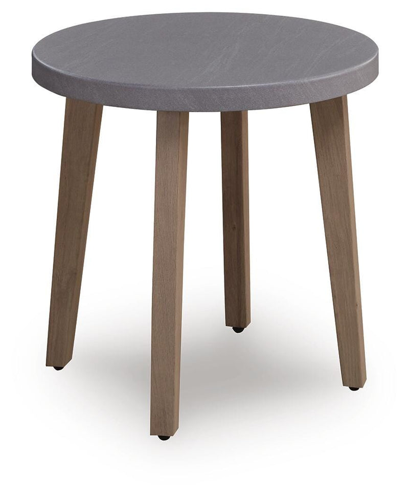 Harmony Headlands Natural/Gray Outdoor End Table - PCP428-706