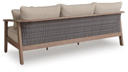 Harmony Headlands Natural/Gray Outdoor Sofa with Cushion - PCP428-838