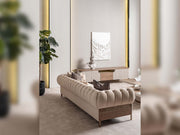 Harmony Stationary Four Seater Chester Sofa in Cream - 200-GAB-HAR-4C