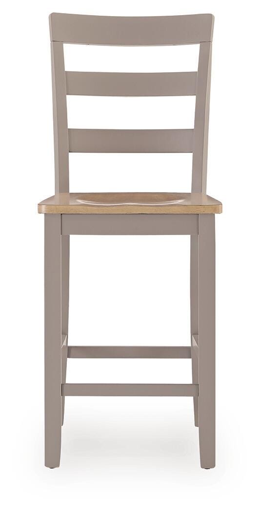 Harperfeld Natural/Gray Counter Height Barstool, Set of 2 - PCD403-124