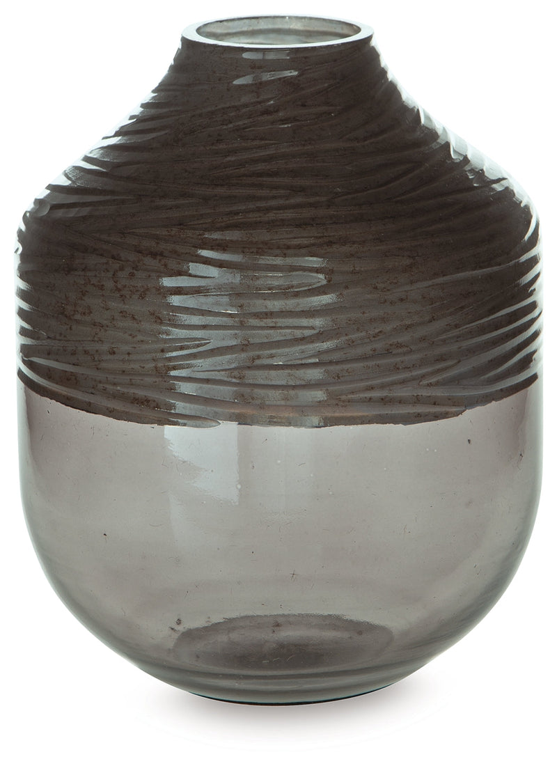 Harpwick Metallic Gray Vase - A2000726