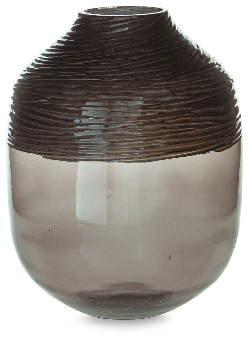 Harpwick Metallic Gray Vase - A2000727