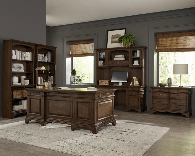 Hartshill 2-door Hutch with Shelves Burnished Oak - 881283H