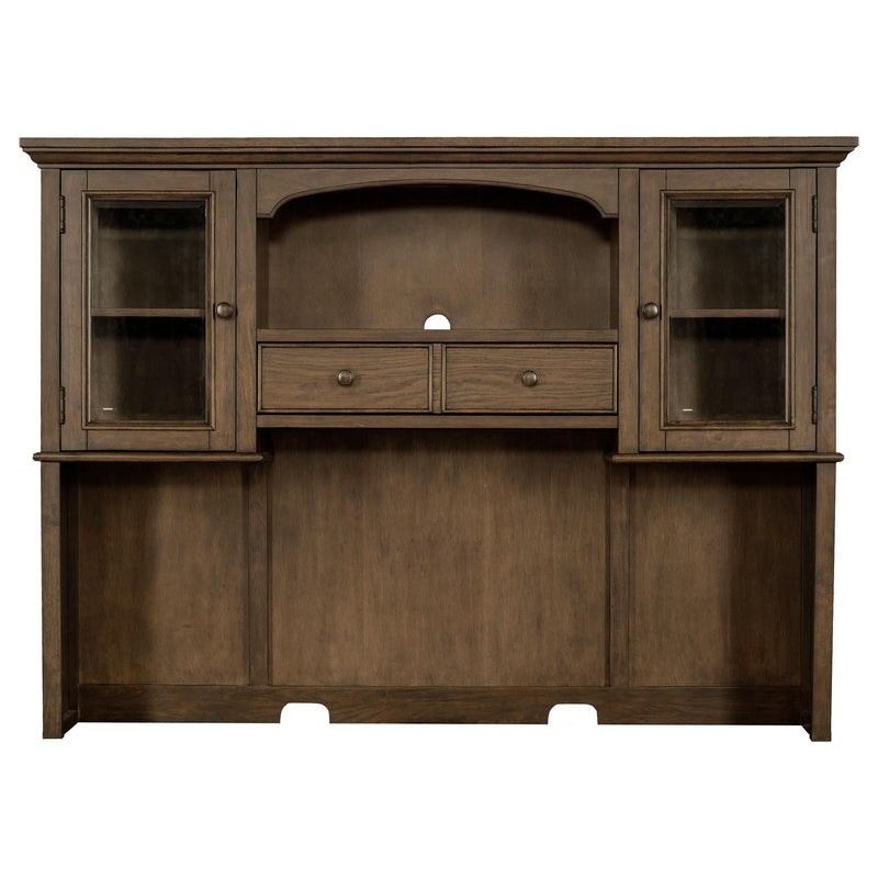 Hartshill 2-door Hutch with Shelves Burnished Oak - 881283H