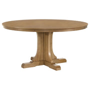 Hartville 5-piece Round Dining Table Set Natural Light Brown - 109460-S5