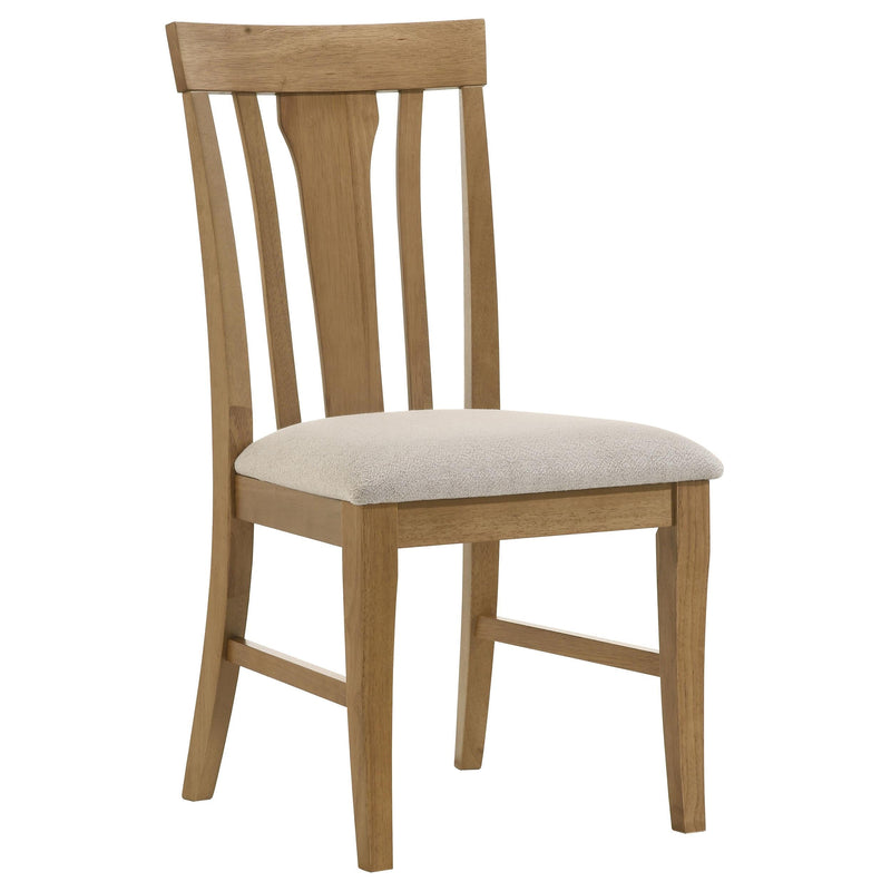 Hartville 5-piece Round Dining Table Set Natural Light Brown - 109460-S5