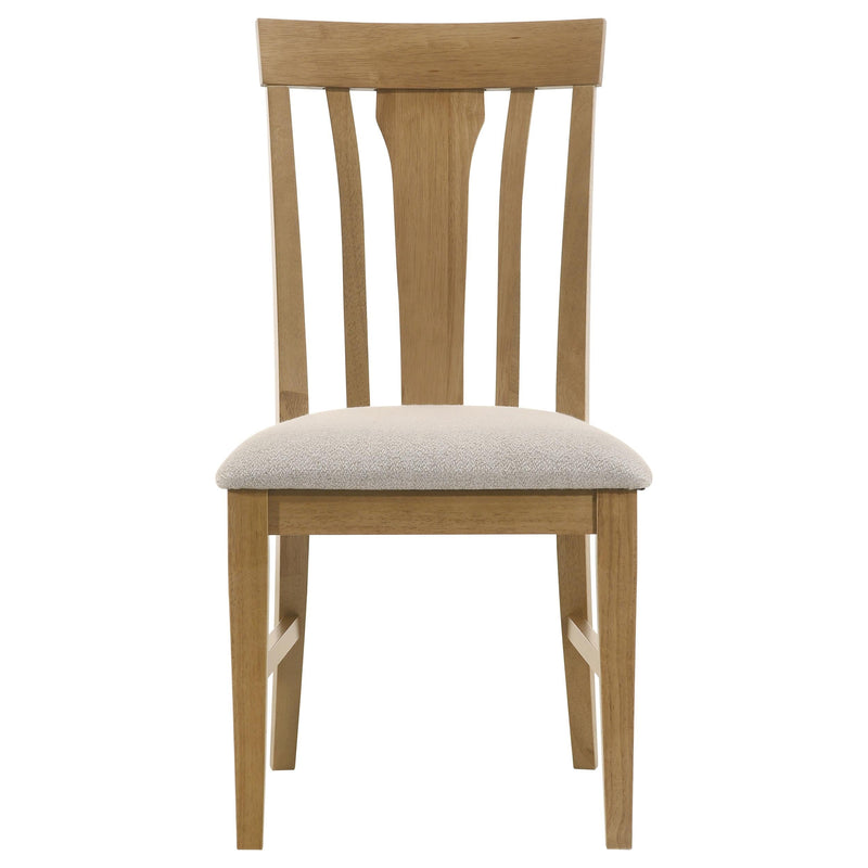 Hartville 5-piece Round Dining Table Set Natural Light Brown - 109460-S5