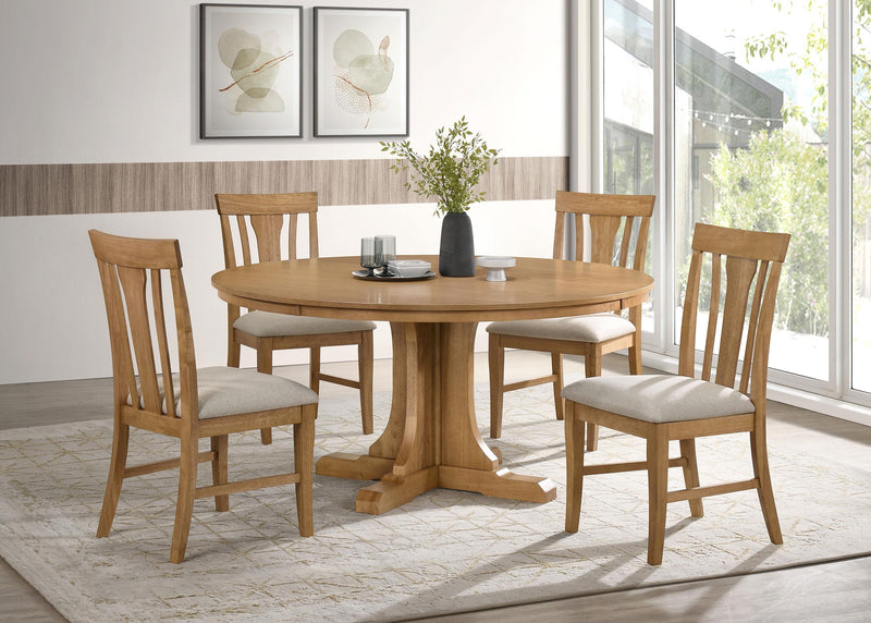 Hartville Dining Side Chair Natural Light Brown (Set of 2) - 109462
