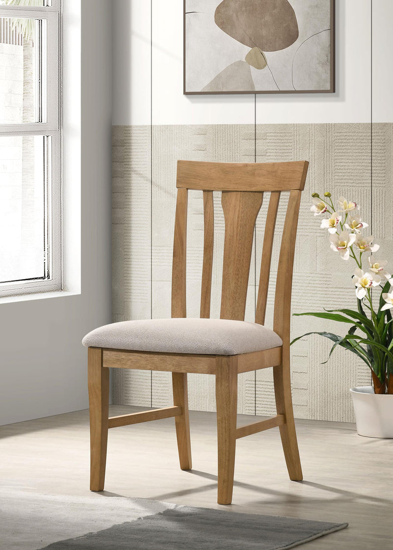 Hartville Dining Side Chair Natural Light Brown (Set of 2) - 109462