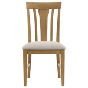 Hartville Dining Side Chair Natural Light Brown (Set of 2) - 109462