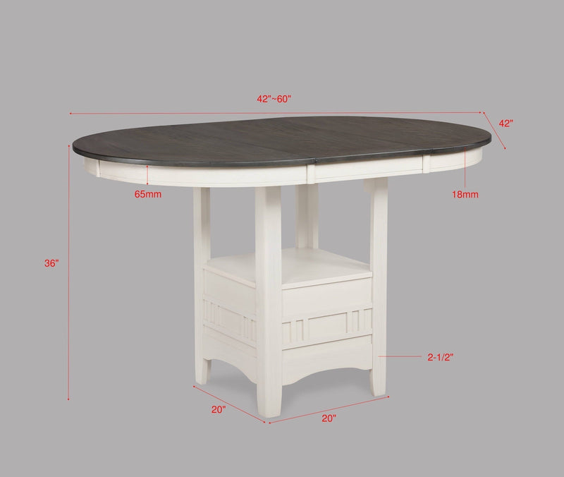 Hartwell Chalk Gray Counter Height Dining Set - DMV FurnitureCounter Height Set