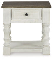Havalance Coffee Table with 2 End Tables in White/Gray - PKG013789