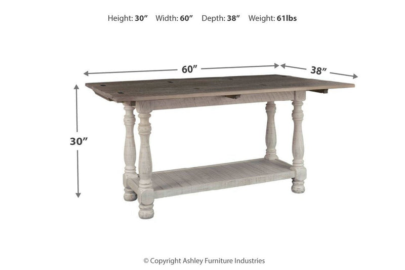 Havalance Gray/White Sofa/Console Table - DMV FurnitureSofa Table