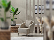 Havana 3-pieces (Sofa & Loveseat & Chair) Livingroom in Beige - 200-SER-HAV-PINAR07-321