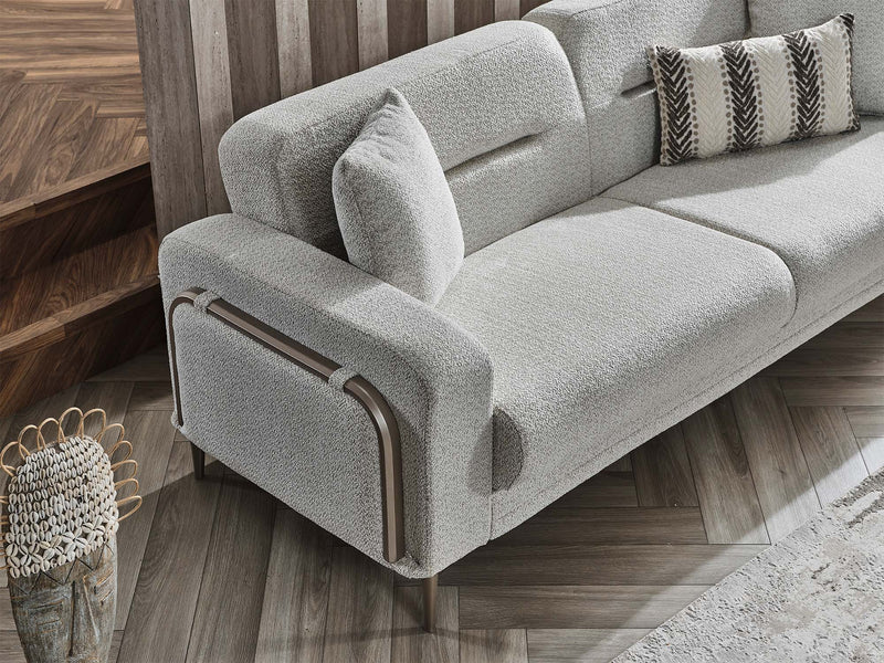 Havana Convertible Sofa in Light Grey - 200-SER-HAV-PINAR21-3