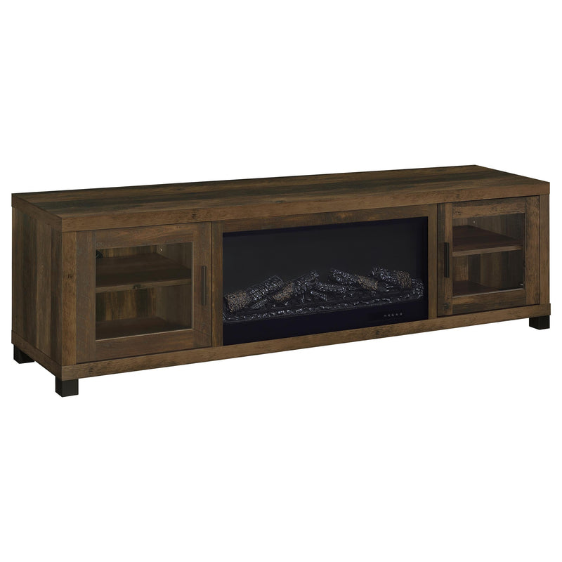 Havering 71-inch TV Stand Fireplace Media Console Dark Pine - 722873