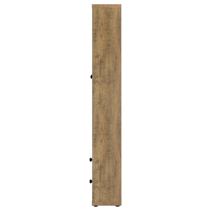 Hawthorne 4-shelf Glass Door Tall Cabinet with Drawers Mango - 953479