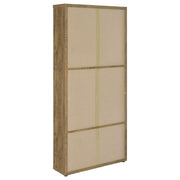 Hawthorne 4-shelf Glass Door Tall Cabinet with Drawers Mango - 953479