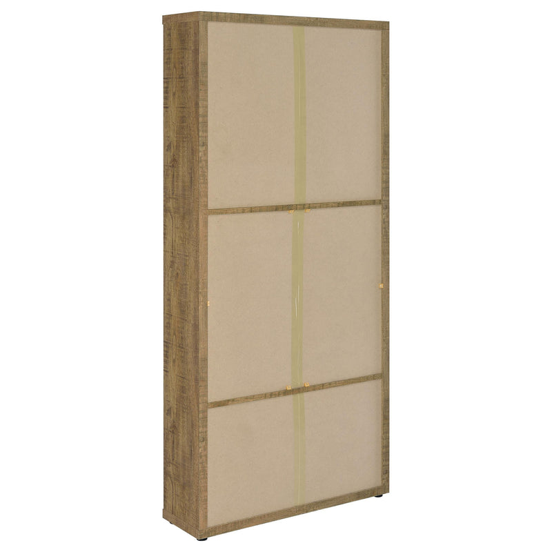 Hawthorne 4-shelf Glass Door Tall Cabinet with Drawers Mango - 953479